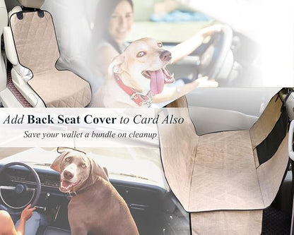 VIVAGLORY Front Dog Seat Covers 1PACK No-Skirt 4 Layers 600D Oxford