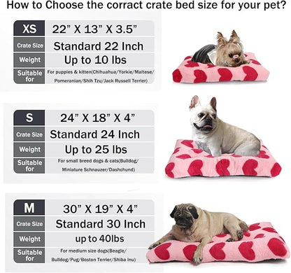Dog Crate Bed 30x19 Washable for Medium Size Dogs 30 inch