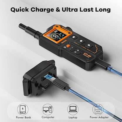 AI Dog Shock Collar 2 Dogs (10-120Lbs) 3300FT Dog IPX7 Waterproof