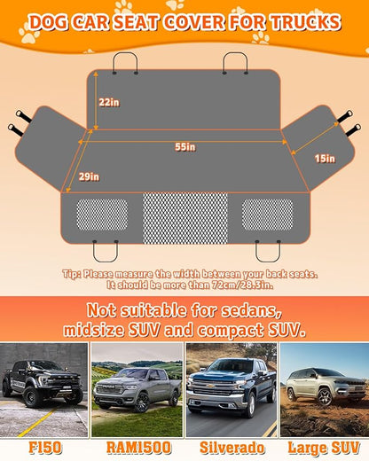 Truck Back Seat Extender for Dogs F150, RAM1500