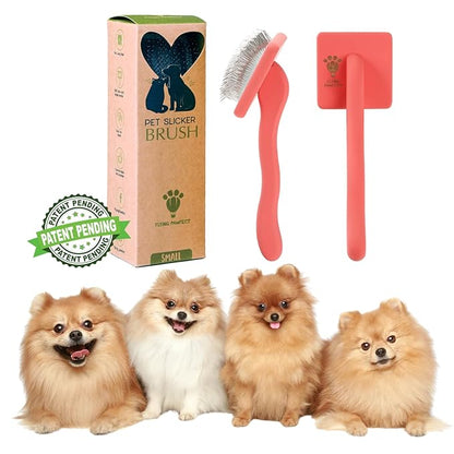 Pet Slicker Brush With Soft Massage Grooming Stainless Steel Pins