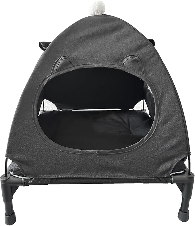 Love&go Elevated Dog Bed with Metal Frame (Small-18.5x18.5x5.5 inch,