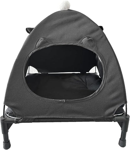 Love&go Elevated Dog Bed with Metal Frame (Small-18.5x18.5x5.5 inch,