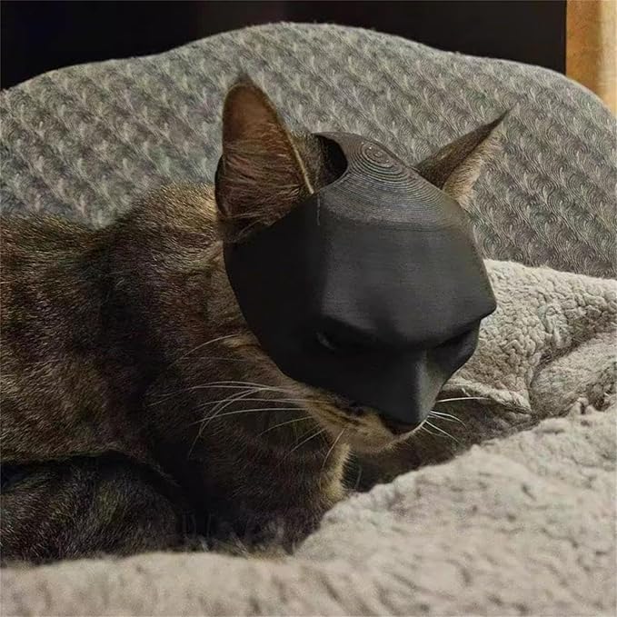 Cat Bat Cosplay Mask Funny Festival Costume Accessory for Cats Pet Clothing Accessory Mask for All Types of Cats(Medium)