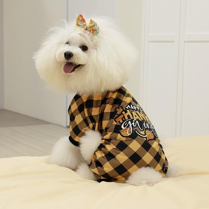 CuteBone Thanksgiving Dog Pajamas Costumes Pet Clothes Cat P261L