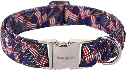 Patriotic Dog Collar 4th of