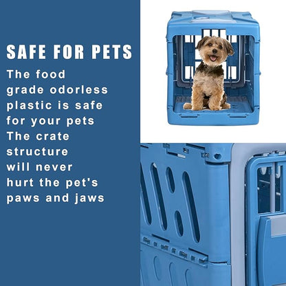 Collapsible Puppy Crate Portable Dog Kennel Portable Travel 22 Inch