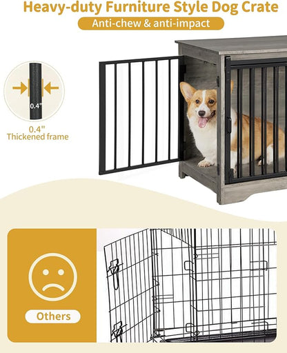 Dog Crate Furniture 32" Double