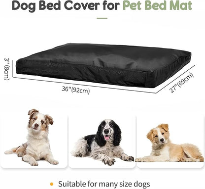 Dog Bed Covers with Zipper Washable Replacement Covers Covers-36"x27"x3"inch