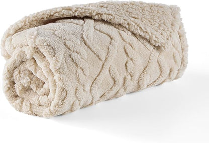 Bedsure Waterproof Dog Blankets for Medium Dogs 30"x40", Cream