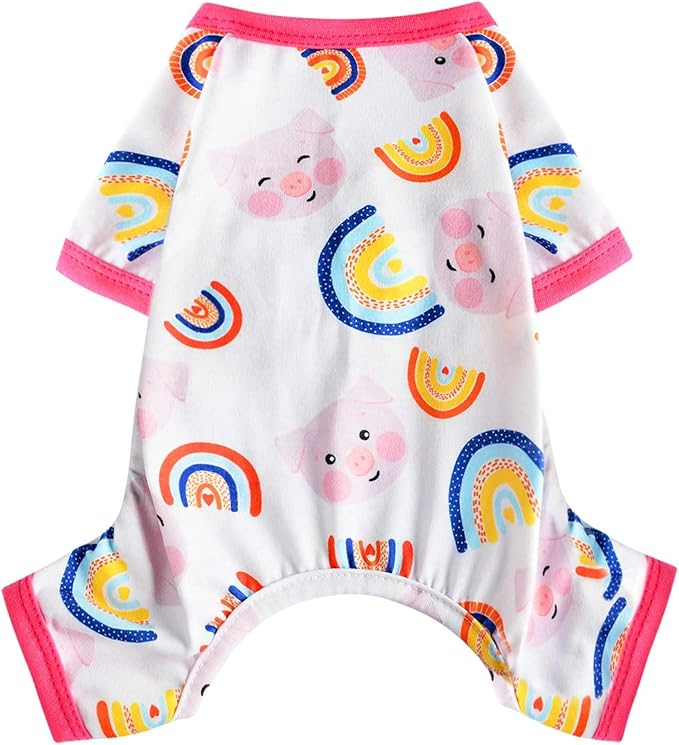 Dog Pajamas Onesie Spring Summer Dog Clothes for Small Dogs Girl Boy Soft Stretchy Pet Puppy Clothes Doggie Pjs Cat Outfit Jammies