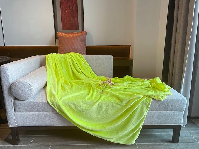 iMaylex Soft Flannel Fleece Blanket for Bed Couch Sofa 59 x 78 inch (150 x 200 cm)
