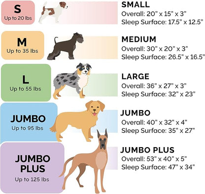 Furhaven Memory Foam Dog Bed for Large Dogs w/ Removable Bolsters & Washable Cover 125 lbs