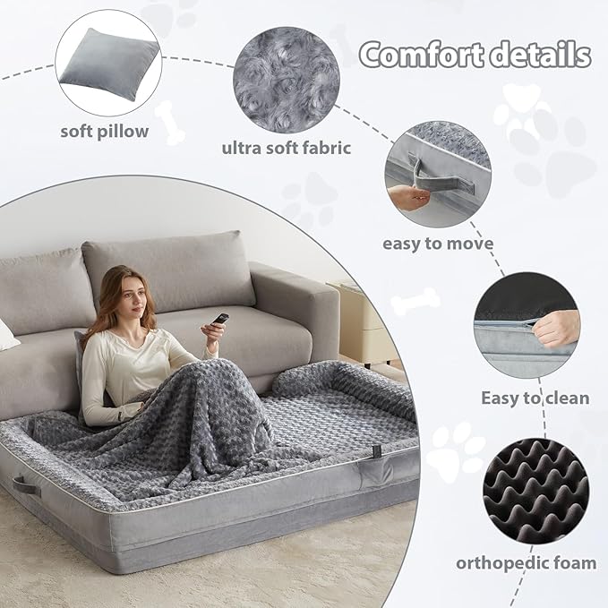 WNPETHOME Human Dog Bed for People Adults