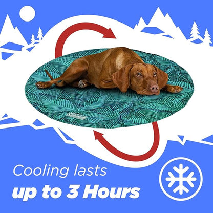 Coleman Round Reversible Cooling Pet Mat 24", Navy