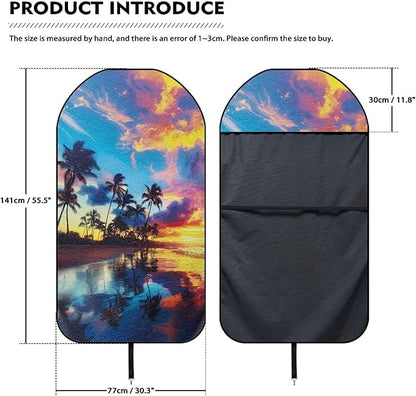 Palm Waterproof Towel Car Seat Cover Anti-Slip Bucket Seat Protector Washable Car Accessories Decro Universal Seat Cover for Car