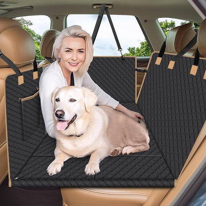 Dog Car Seat Cover with Hard Bottom