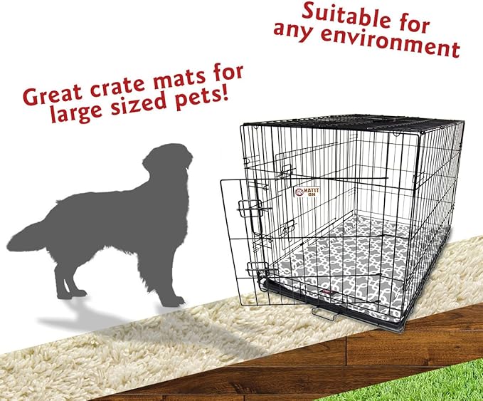 42" Links Gray Crate Dog Bed Mat By Majestic Pet Products