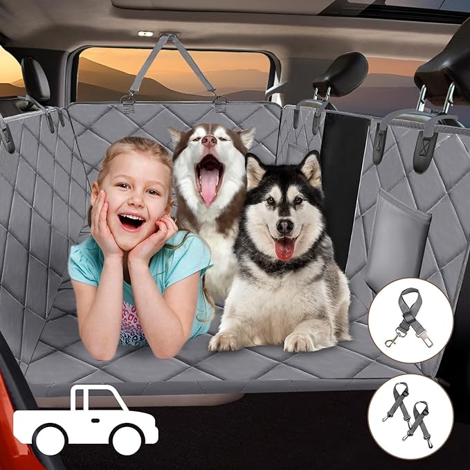 Back Seat Extender for Dogs Truck-Large Space 400lbs, Sturdy