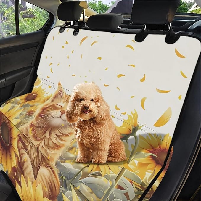 AFPANQZ Sunflower Cat Dog Cat Seat Cover Bucket