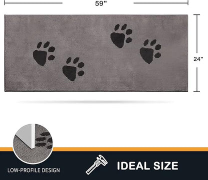 PURRUGS Dirt Trapper Door Mat 24" x 59"