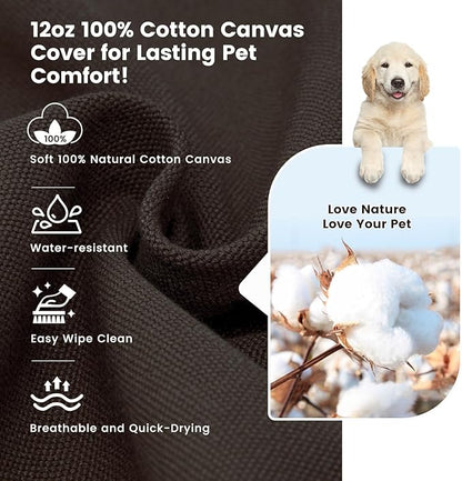 Miguel Durable Canvas Dog Bed 12 Ounce 100% Cotton 40 x 30 inch,