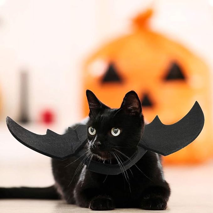 Rypet Cat Bat Costume - Halloween Pet Costume Bat Wings Cosplay Dog Costume Cat Costume for Party XS