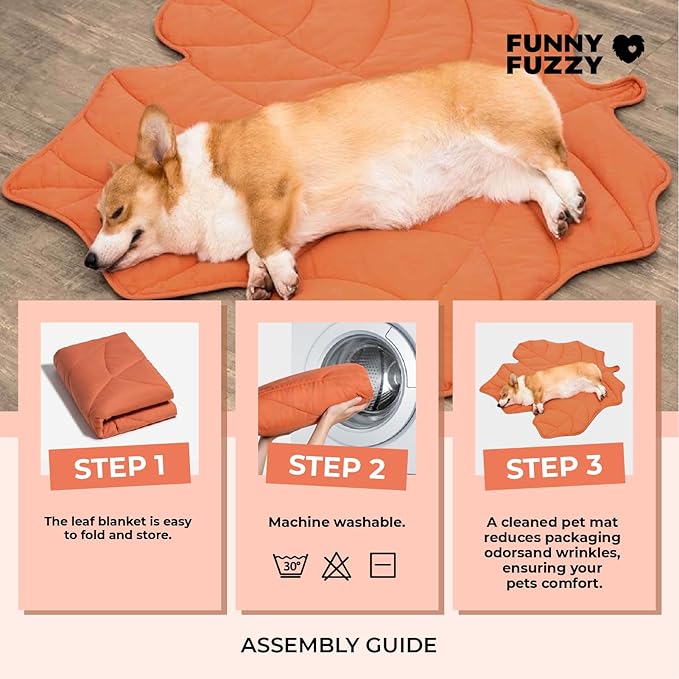 Dog Blanket Mat for Dogs Cats 40×46" Leaf