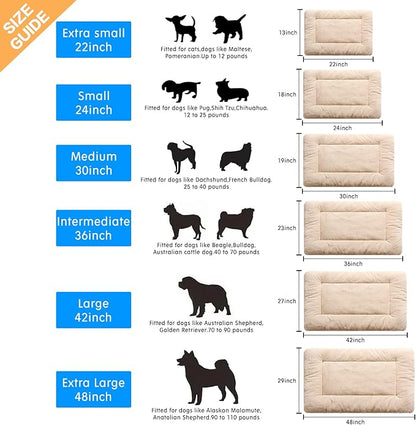Dog Beds Crate Pad for Extra Large Dogs Fit Metal Dog Crates 48inch