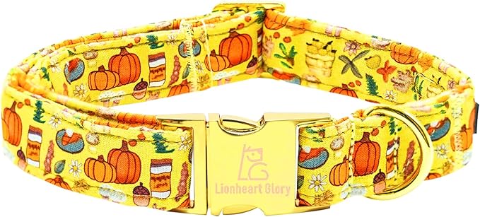 Lionheart glory Premium Fall Dog Collars Thanksgiving Holiday