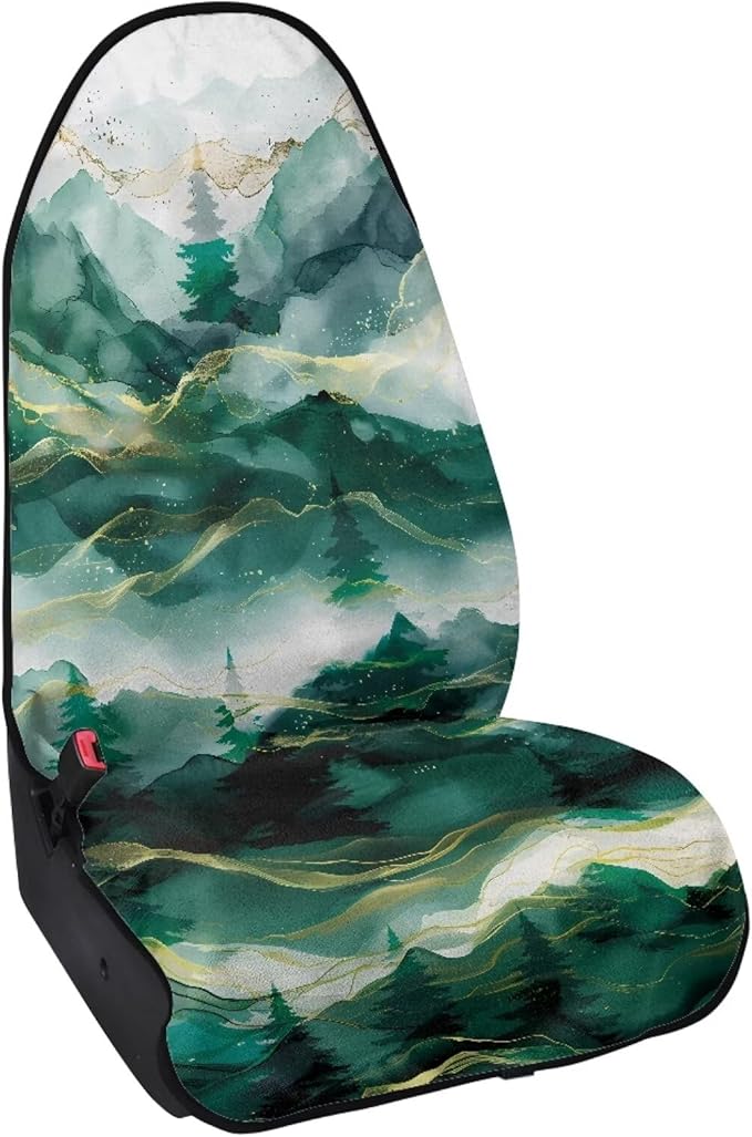 Mountainous Waterproof Towel Car Seat Cover Anti-Slip Bucket Seat Protector Washable Car Accessories Decro for Athletes