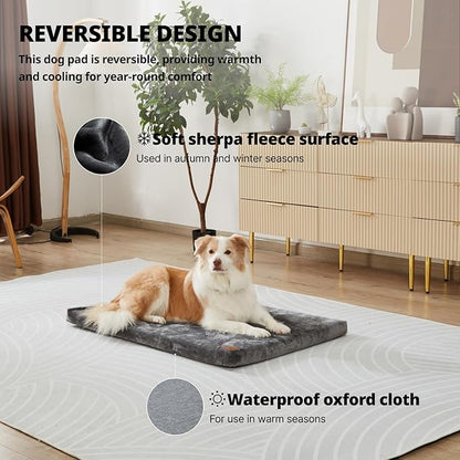 Memory Foam Dog Crate Pad 42-inch Dog