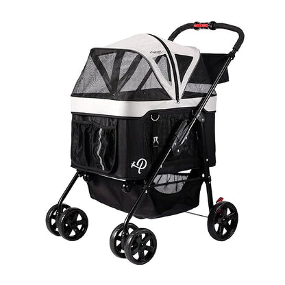 Petique Dynamic Pet Stroller 4-in-1 Travel 55LBS