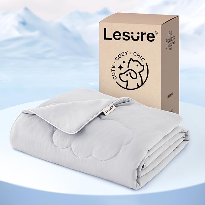 Lesure Premium Cooling Blankets for Large Dogs Q-MAX>0.4，Durable Self 40x50