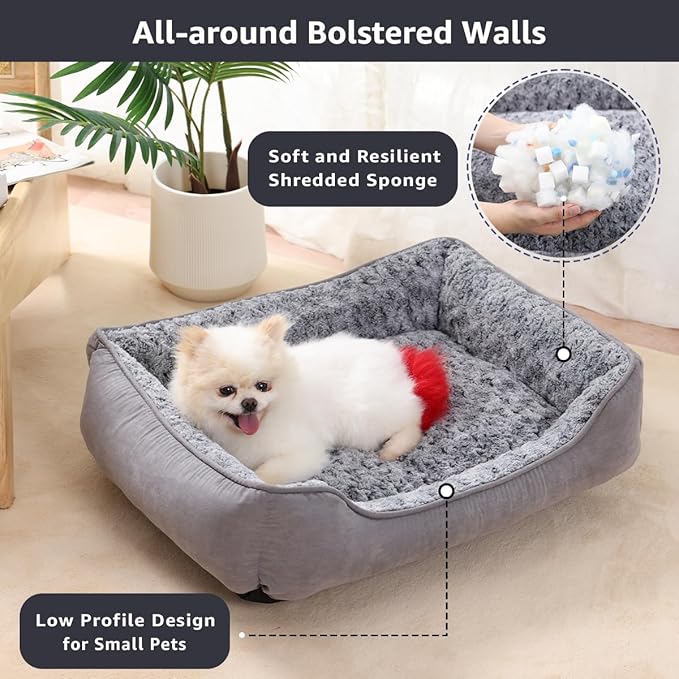 Dog Beds for Medium Sized Dog 30"x22",Gery