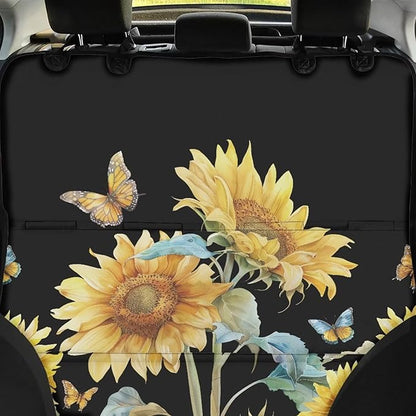 AFPANQZ Sunflower Dog Cat Seat Cover for Cars