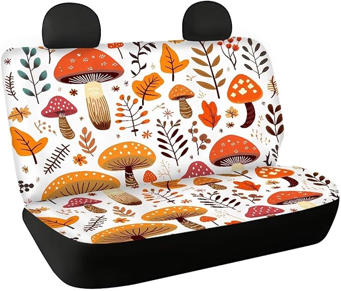 Tupalatus Car Back Seat Covers Full Set of 2 Pack Durable Anti Dirty Auto Bench Seat Protector Pet Dog Seat Cushion