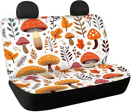 Tupalatus Car Back Seat Covers Full Set of 2 Pack Durable Anti Dirty Auto Bench Seat Protector Pet Dog Seat Cushion