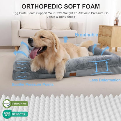 Large Dog Bed Orthopedic Washable: Medium Dog Bed