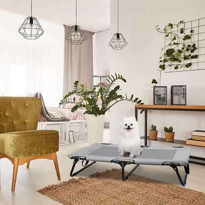 Elevated Dog Bed Portable Raised Dog Cooling Cot