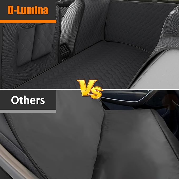 D-Lumina Dog Seat Covers for Tesla Model 3 2018-2023 2020-2023, Waterproof 3 Back
