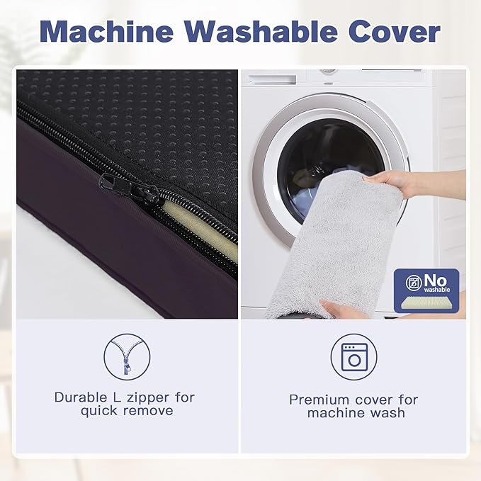 MIHIKK Waterproof Dog Beds Large Sized Dog with Machine Washable Cover Orthopedic Dog Bed with Anti-Slip Bottom 54 x 44 Inch,