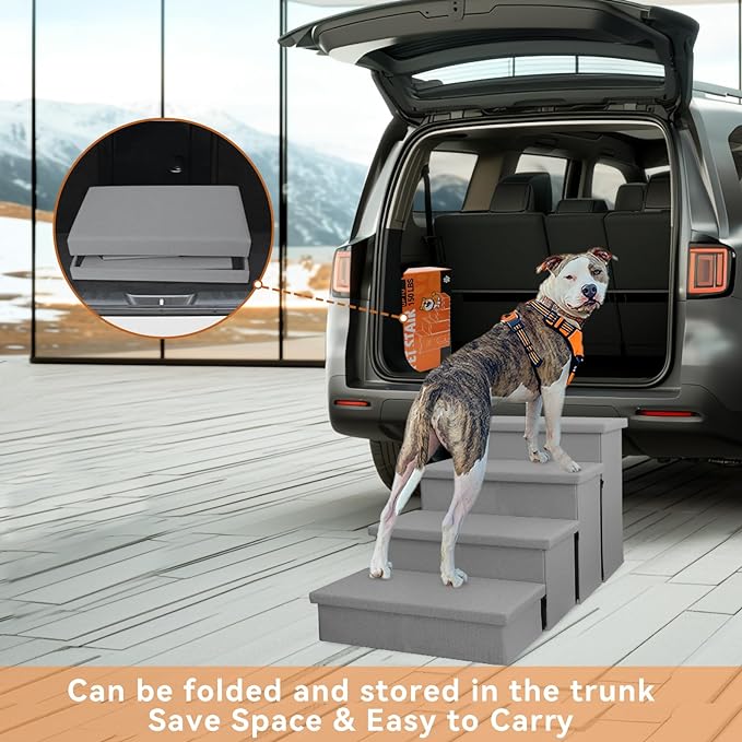 Dog Stairs 23" H, 200 lbs 4 Steps