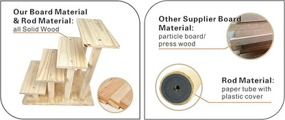 Cowboy Wooden pet Stairs 4-Step pet Ladder cat