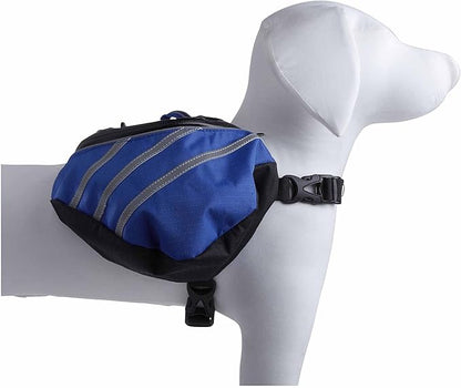 PET LIFE 'Everest' DUPONT Waterproof Reflective Travel Fashion Designer Outdoor Camping Pet Dog Backpack Carrier, Small, Blue