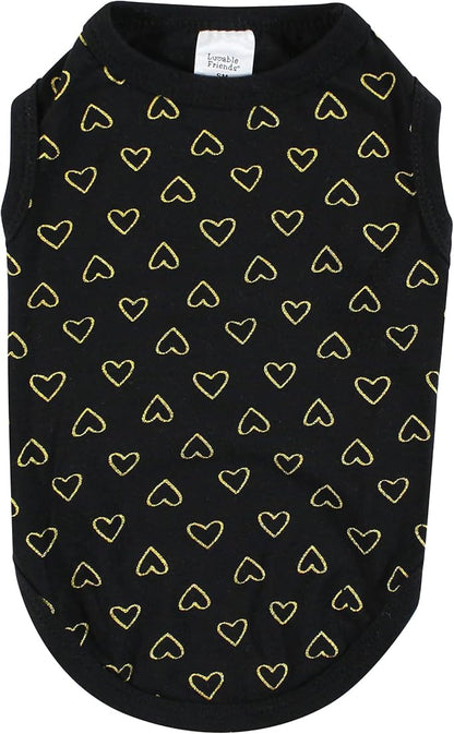 Luvable Friends Dog Pet Dog and Cats Cotton T-Shirts 2pk