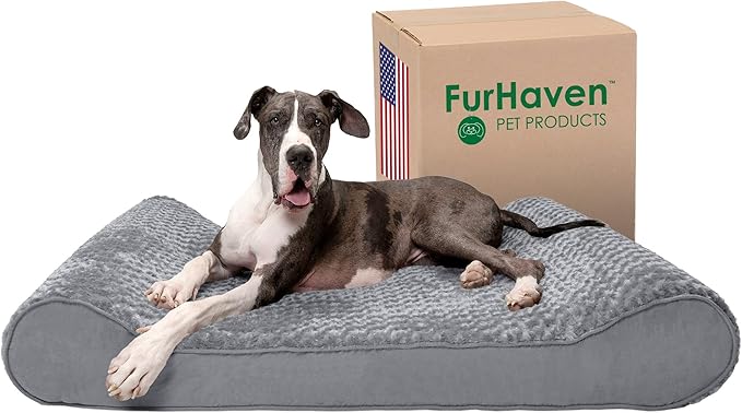 Furhaven Orthopedic Dog Bed for Extra Large Dogs w/ Removable Washable Cover 180 lbs