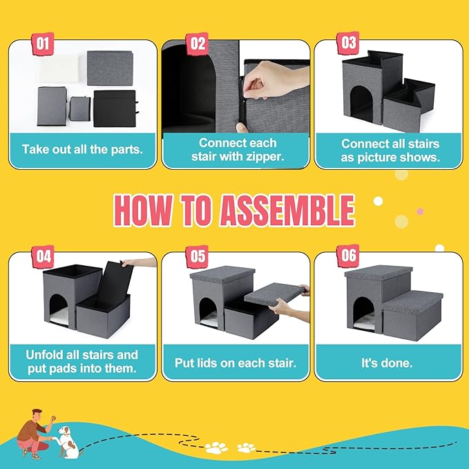 Dog Stairs for High Beds 22 inches(2