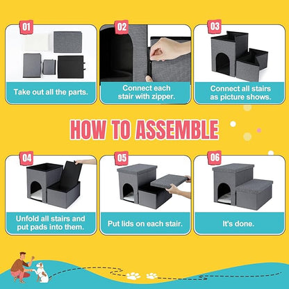 Dog Stairs for High Beds 22 inches(2