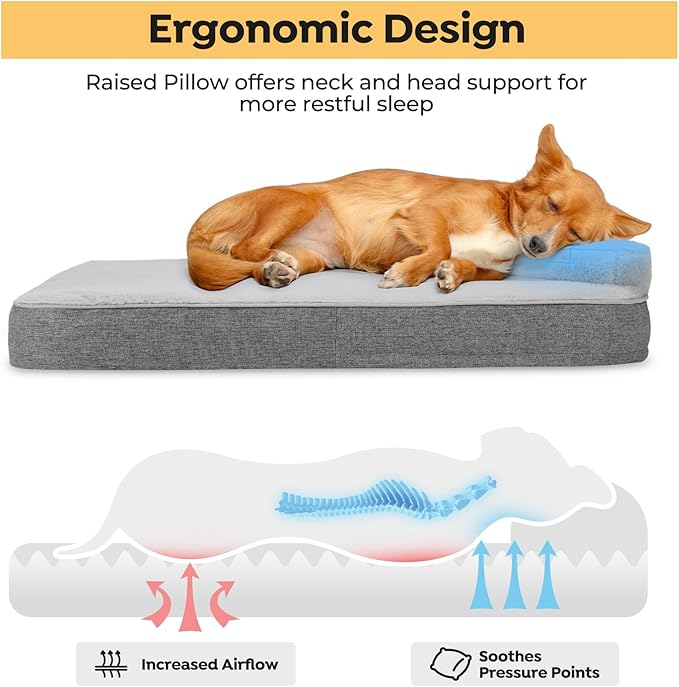 Veehoo Orthopedic Dog Bed for Medium Large Sized Dogs 60 lbs,